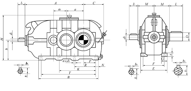 DBY、DBYK硬齒面減速機(jī)熱功率