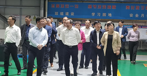 山西省政協(xié)副主席李曉波率“培育壯大智能產(chǎn)業(yè)，加快推動(dòng)智能化發(fā)展”調(diào)研組參觀考察江蘇泰隆集團(tuán)